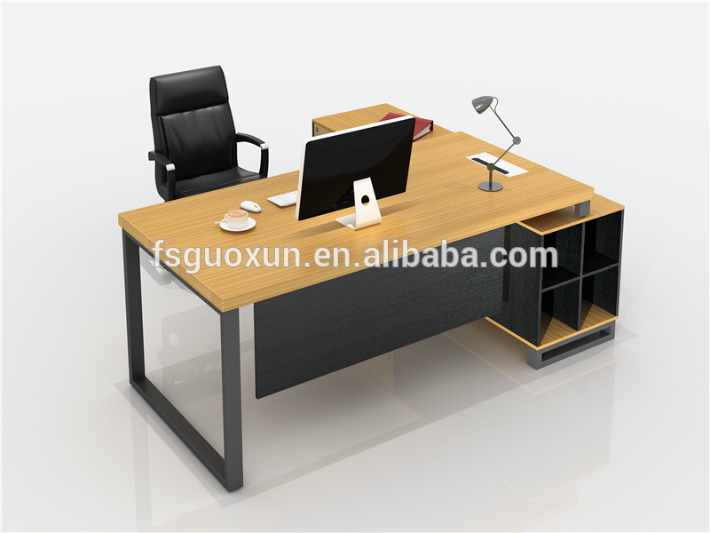 オフィスの机guoxunhotsale事務局長を持つ家具材料脚と長いサイドキャビネットテーブルゼネラルマネージャー-木製テーブル問屋・仕入れ・卸・卸売り