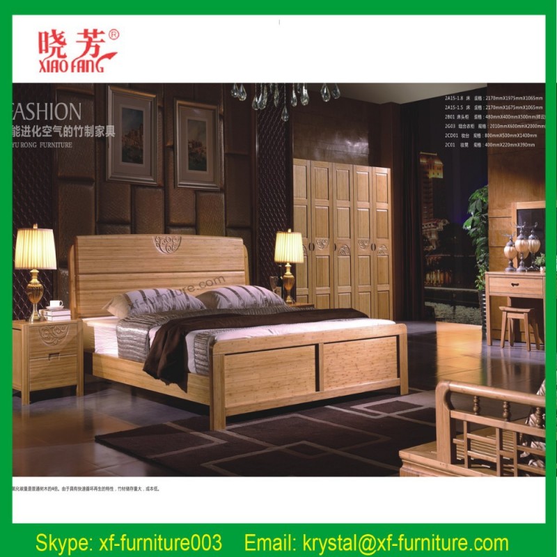 古典的なベッド中国風竹竹のクイーンサイズベッド-ベッド問屋・仕入れ・卸・卸売り