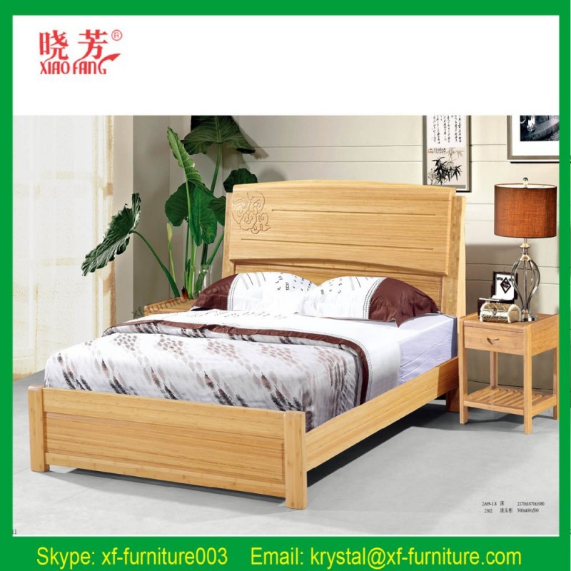ベッドルームの家具シンプルなダブルベッド固体木材ストレージベッド-ベッド問屋・仕入れ・卸・卸売り