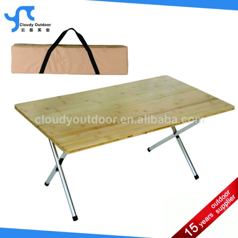 折り畳み式のキャンプテーブル竹の屋外用家具-ガーデンセット問屋・仕入れ・卸・卸売り