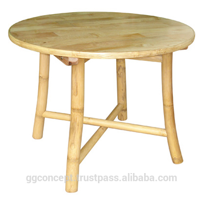 小さな丸いbtl301coffeetable- 本物の竹-ガーデンセット問屋・仕入れ・卸・卸売り