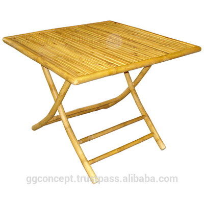 正方形の折りたたみ式coffeetablebtl314- 竹-ガーデンセット問屋・仕入れ・卸・卸売り