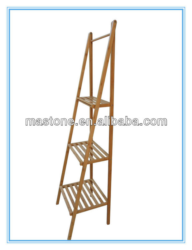 竹の折り畳み式の3- 層棚-本棚問屋・仕入れ・卸・卸売り