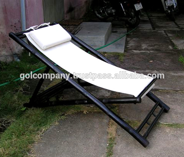 竹ビーチラウンジチェア。 竹折りたたみ椅子/の椅子をリラックス。 竹サンベットチェアリゾートのための/夏のビーチ。 交換用キャンバス-折り畳み椅子問屋・仕入れ・卸・卸売り