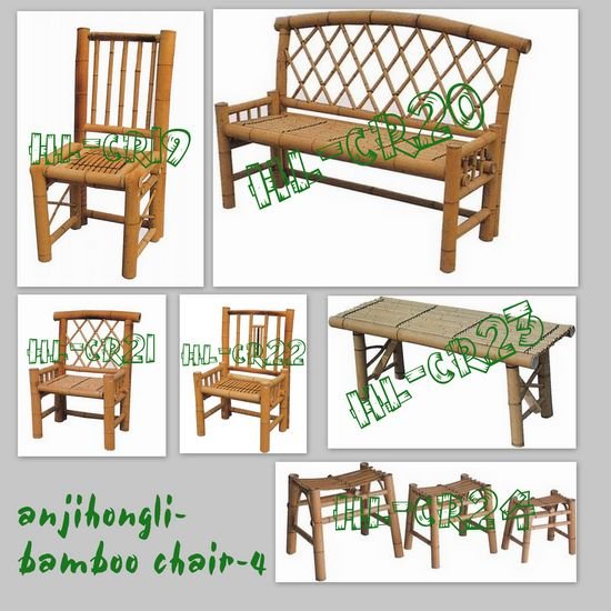 竹の椅子( hl- cr4)-ガーデンセット問屋・仕入れ・卸・卸売り