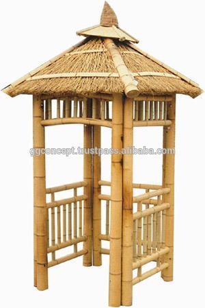 竹でパビリオンやぶき屋根/竹製の家具/ガーデン家具/ガーデンハウス-ガーデンセット問屋・仕入れ・卸・卸売り