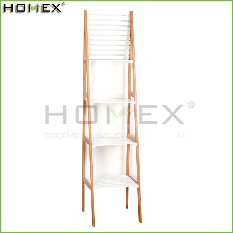 竹の壁の棚、ホワイト/Homex_BSCI-その他リビング用家具問屋・仕入れ・卸・卸売り