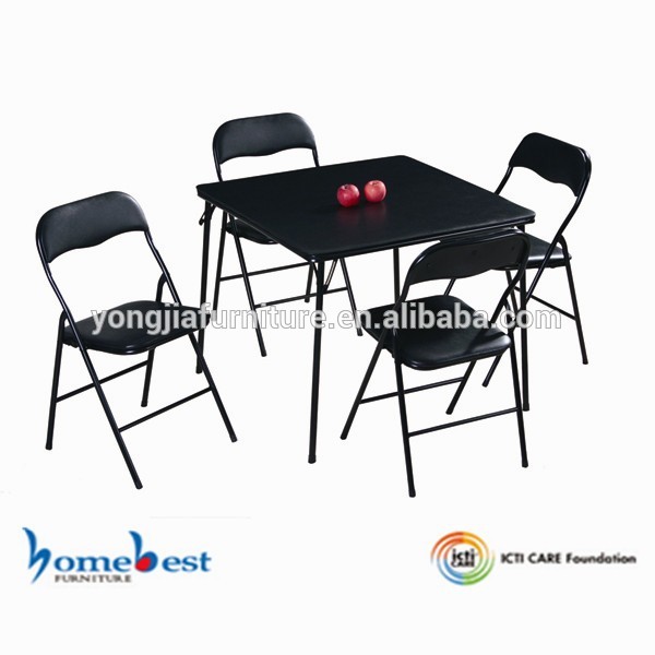 折り畳み式の正方形yj812ブリッジテーブルと椅子のセット-ガーデンセット問屋・仕入れ・卸・卸売り