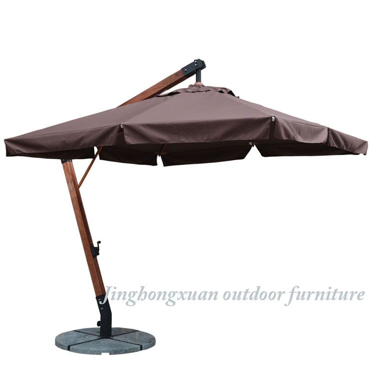 3 × 3メートルidonesia木製フレームhagingガーデン傘、屋外パティオ傘-ガーデンセット問屋・仕入れ・卸・卸売り