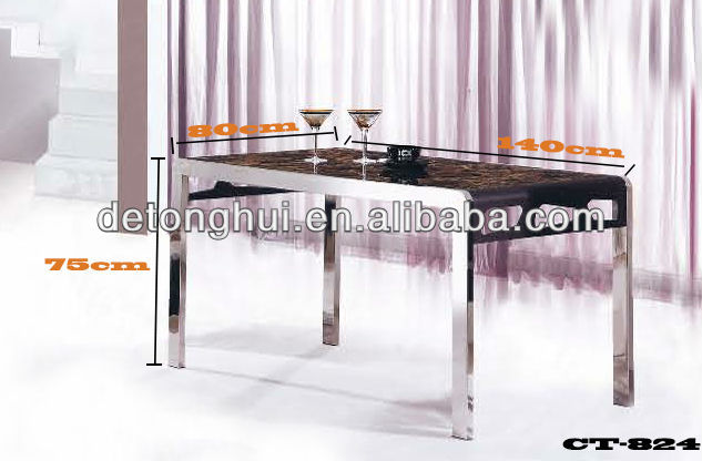のダイニングルームの家具のダイニングテーブルの大理石カバー( ct- 824#)-金属製家具セット問屋・仕入れ・卸・卸売り