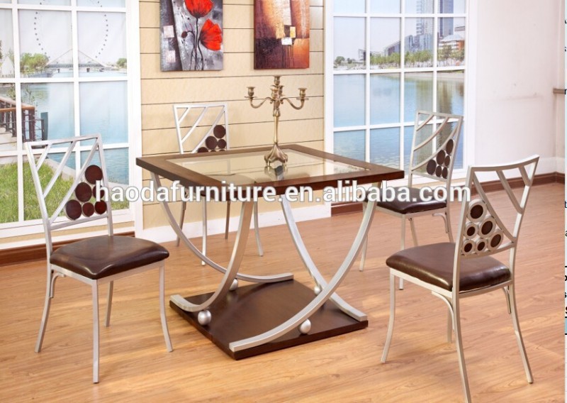 屋内屋外コーヒーティーテーブルと椅子ダイニングセット-金属製家具セット問屋・仕入れ・卸・卸売り