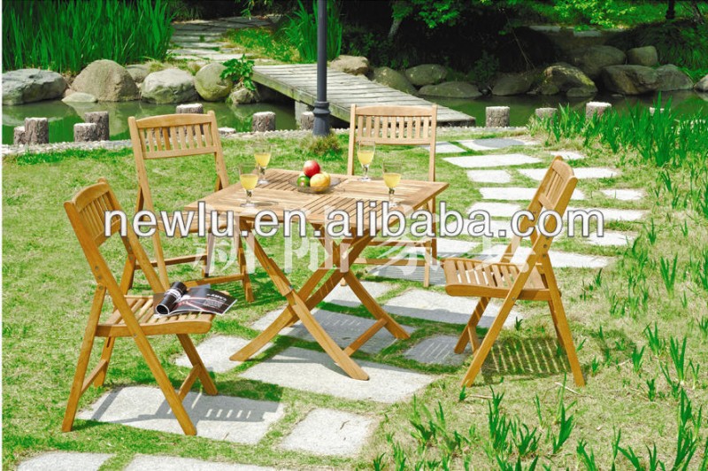 をチーク木製ガーデン家具セットテーブルと椅子fscが承認-ガーデンセット問屋・仕入れ・卸・卸売り