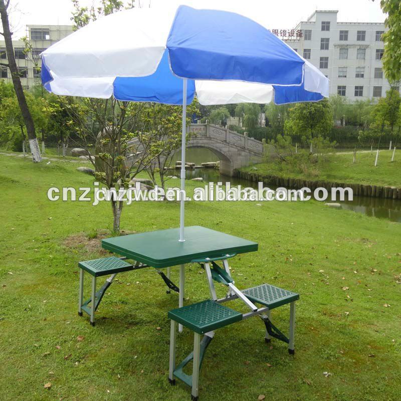 グリーンプラスチック折りたたみピクニックテーブルで4椅子色緑-ガーデンセット問屋・仕入れ・卸・卸売り