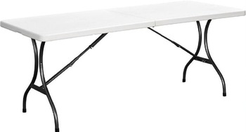 屋外rectanglar 6ft & 8 ft プラスチック折りたたみ テーブル-折り畳み式テーブル問屋・仕入れ・卸・卸売り