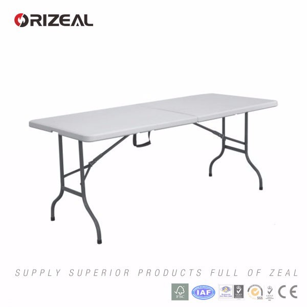 Orizeal6フィートプラスチック製の長方形の折りたたみテーブル25年で生産経験・中国で最高の設備( オンス- t2002)-ガーデンセット問屋・仕入れ・卸・卸売り