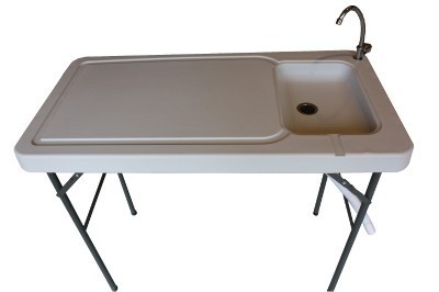 ポータブル魚群を持つテーブルのシンクと蛇口-折り畳み式テーブル問屋・仕入れ・卸・卸売り