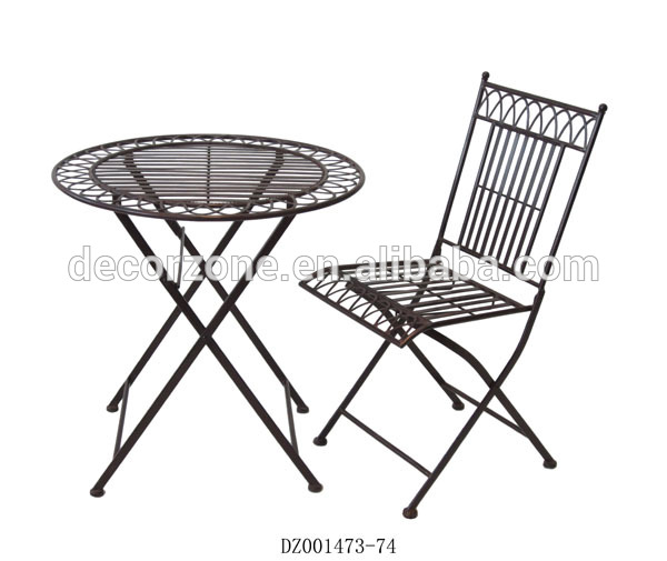 金属材料の屋外家具のテーブルと椅子-ガーデンセット問屋・仕入れ・卸・卸売り