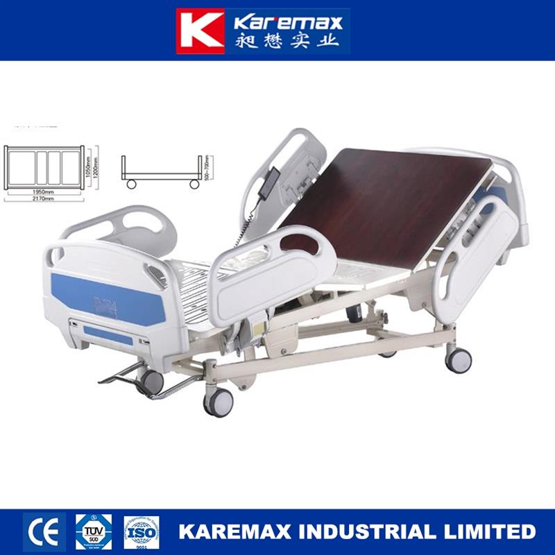高品質多機能病院患者ベッドでcpr、x-ray、中央ブレーキ-金属製ベッド問屋・仕入れ・卸・卸売り