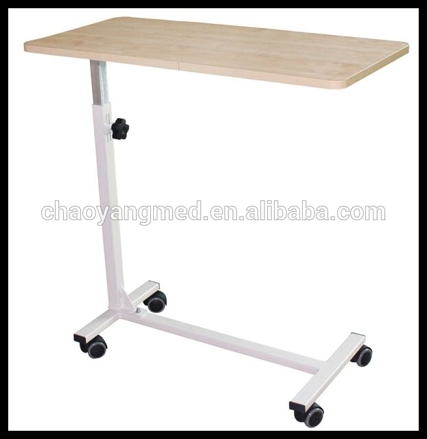 中国のダイニングテーブルメーカー医療病院ベッドテーブルcy-h838にわたって調整-折り畳み式テーブル問屋・仕入れ・卸・卸売り