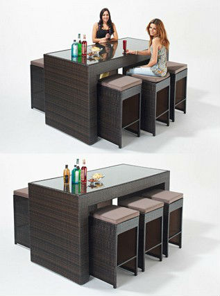 Peラタン屋外mb-135ティキバーセット-折り畳み式家具セット問屋・仕入れ・卸・卸売り