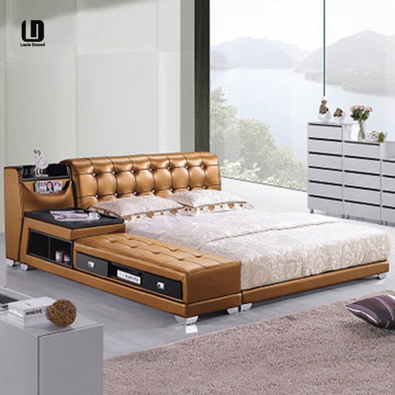 ホテルの使用高品質の革のベッド、 スタイルの熱い販売のモダンなベッド-ベッド問屋・仕入れ・卸・卸売り