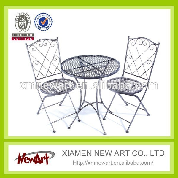 装飾的な庭のテーブルと椅子中国サプライヤー錬鉄製の庭のテーブルと椅子-ガーデンセット問屋・仕入れ・卸・卸売り