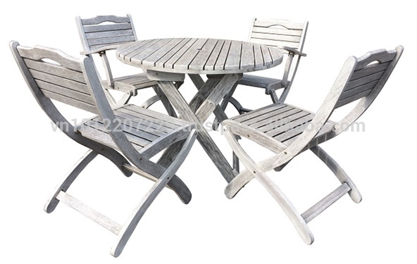 Meranti屋外/ ガーデン家具セット の テーブルセット + 4椅子-問屋・仕入れ・卸・卸売り
