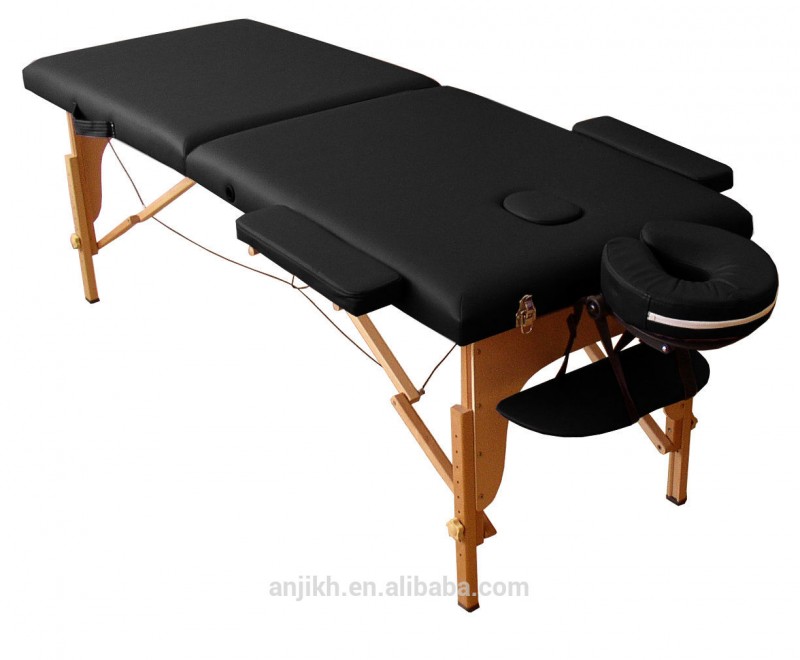 2セクション木製ポータブル折りたたみ式マッサージテーブル-折り畳み式テーブル問屋・仕入れ・卸・卸売り