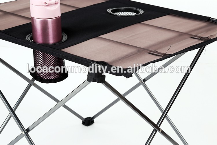 折りたたみキャンプピクニックテーブル付きカップホルダー-折り畳み式テーブル問屋・仕入れ・卸・卸売り