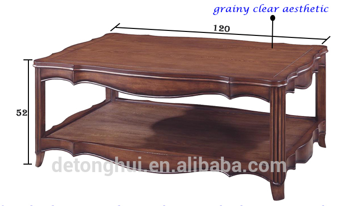 レトロクラシック二つのレベル木材正方形のコーヒーテーブルW-306 #-木製テーブル問屋・仕入れ・卸・卸売り