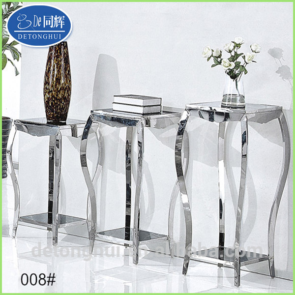 人気のスタイルステンレス鋼フレーム三枚花スタンド008 #-コーヒーテーブル問屋・仕入れ・卸・卸売り