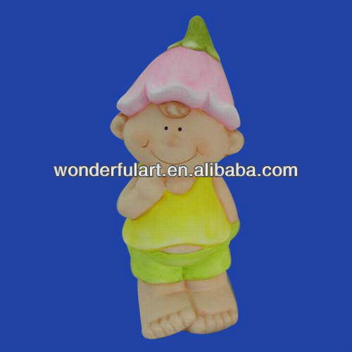 セラミックの庭の男の子の置物-その他子供用家具問屋・仕入れ・卸・卸売り