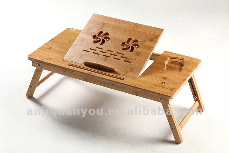 竹75*35cmビッグサイズノートパソコン用テーブルとベッドでの読書-折り畳み式テーブル問屋・仕入れ・卸・卸売り