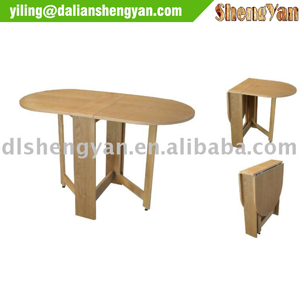 折り畳み式の木製テーブルの灰は合板をベニヤ-キッチン用家具問屋・仕入れ・卸・卸売り