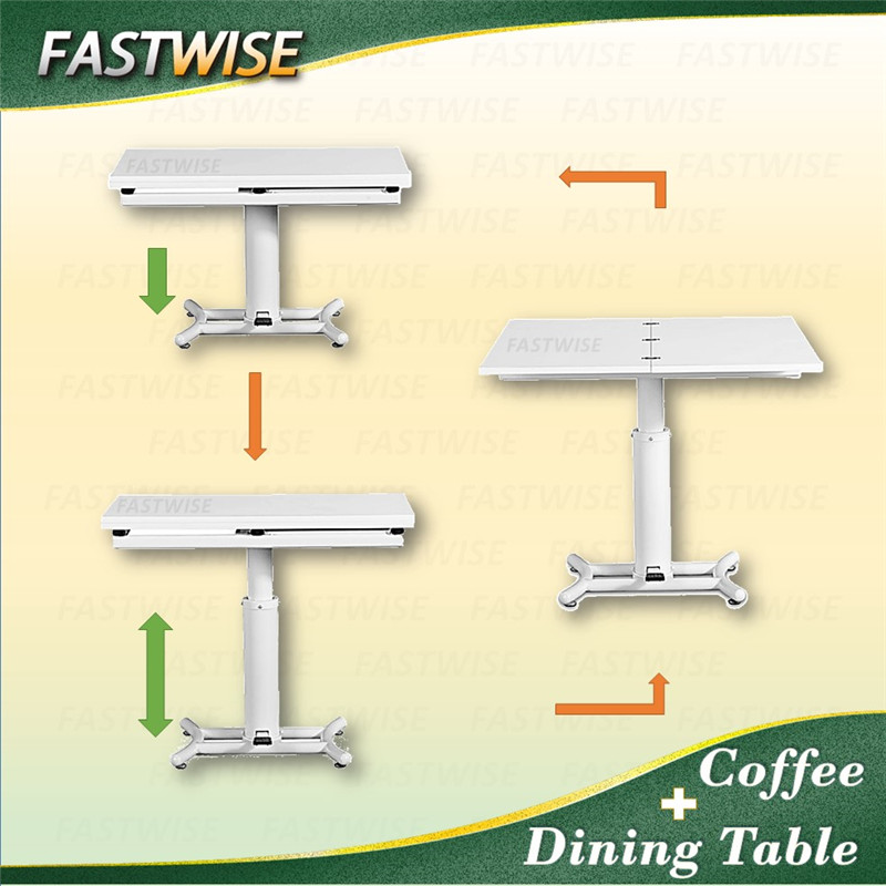 白い色調整可能な2in1変型コーヒーとダイニングテーブルダイニングルーム用家具-木製テーブル問屋・仕入れ・卸・卸売り