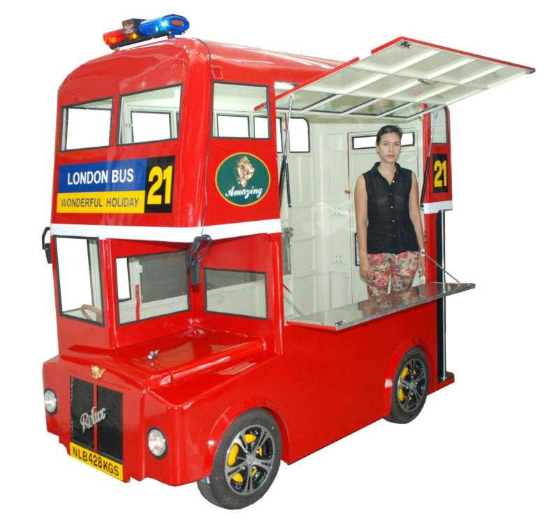 relux新しいロンドンバス鋼のキオスクカートや鉄フードカート-折り畳み椅子問屋・仕入れ・卸・卸売り