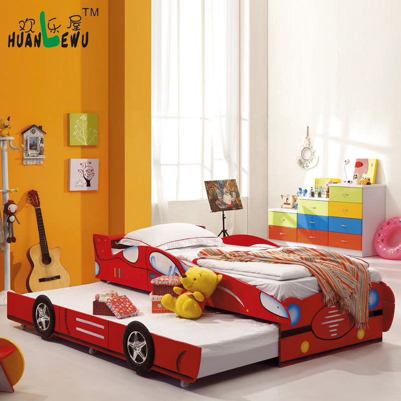 二段ベッド子供車漫画のスタイルのための二段ベッド子供家具ベッドルーム-子供用ベッド問屋・仕入れ・卸・卸売り
