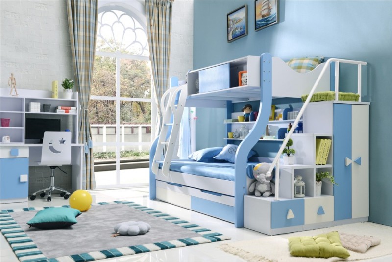 2016新しいデザイン子供家具子供bunkbedではしごキャビネット4色-子供用ベッド問屋・仕入れ・卸・卸売り