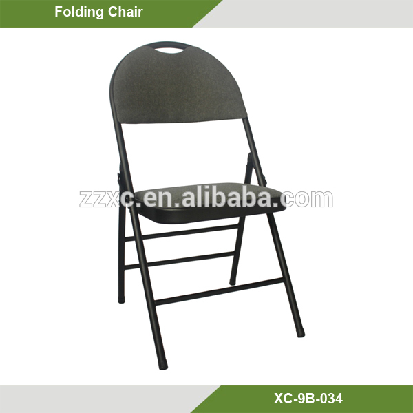 金属ハイバックファブリックパッド入りの折りたたみ椅子-折り畳み椅子問屋・仕入れ・卸・卸売り
