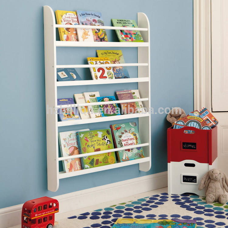 白の子供木製ストレージ·子供の壁の本棚の家具-その他子供用家具問屋・仕入れ・卸・卸売り