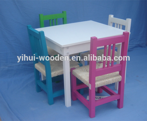 木製テーブル4椅子家具子供のための/の子供の家具のセット-子供用テーブル問屋・仕入れ・卸・卸売り