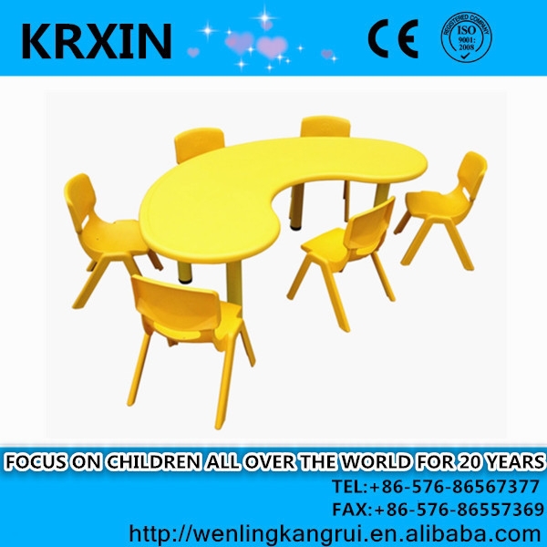 子供の家具のプラスチックのテーブルの子供のテーブル椅子なしで就学前に-子供用テーブル問屋・仕入れ・卸・卸売り