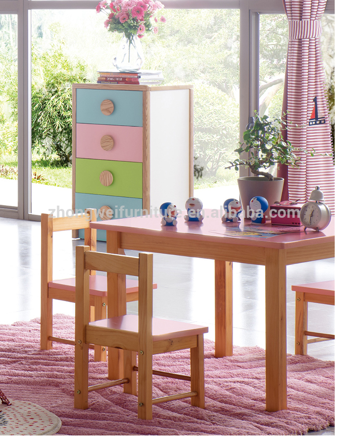 カラフルな子供のための木のテーブルと椅子-子供用テーブル問屋・仕入れ・卸・卸売り