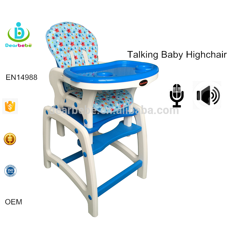 トーキングプラスチック赤ちゃんハイチェア子供ダイニングテーブルと椅子送料ベビーハイチェア3で1中国製-子供用椅子問屋・仕入れ・卸・卸売り