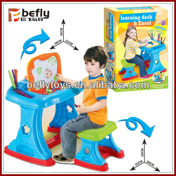 おもちゃのイーゼル2イン1と子供の調査のテーブル-子供用テーブル問屋・仕入れ・卸・卸売り