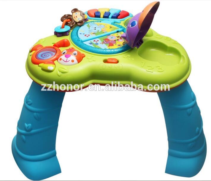 Jollybabyミュージカル学習テーブル、ブルー色笑いと学ぶ赤ちゃんテーブル-子供用テーブル問屋・仕入れ・卸・卸売り