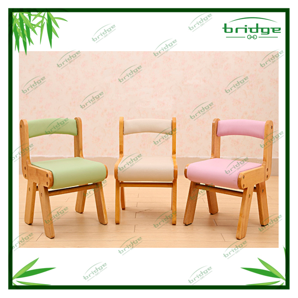 竹とpvcクッション子椅子で異なる色-子供用椅子問屋・仕入れ・卸・卸売り