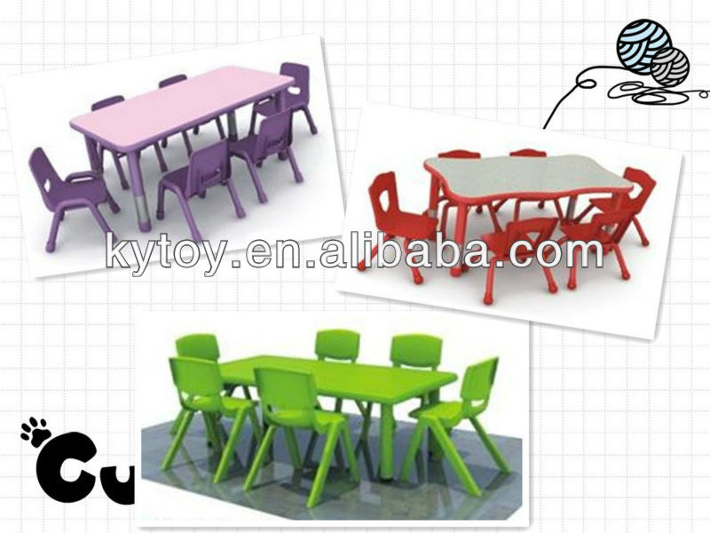 近代的なプラスチック製の子供テーブルと椅子の家具販売のための-子供用家具セット問屋・仕入れ・卸・卸売り