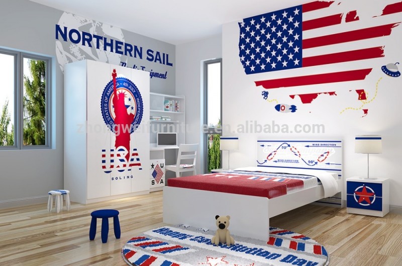 米国印刷寝室家具スイート から oem工場-子供用家具セット問屋・仕入れ・卸・卸売り