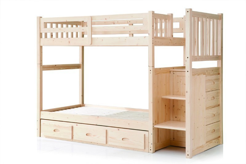 熱い販売の子供の引き出し付き二段ベッド階段木製ベッドセットの寝室の家具-子供用家具セット問屋・仕入れ・卸・卸売り